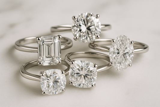 Moissanite Rings and Lab Grown Diamond Engagement Rings That Make a Statement