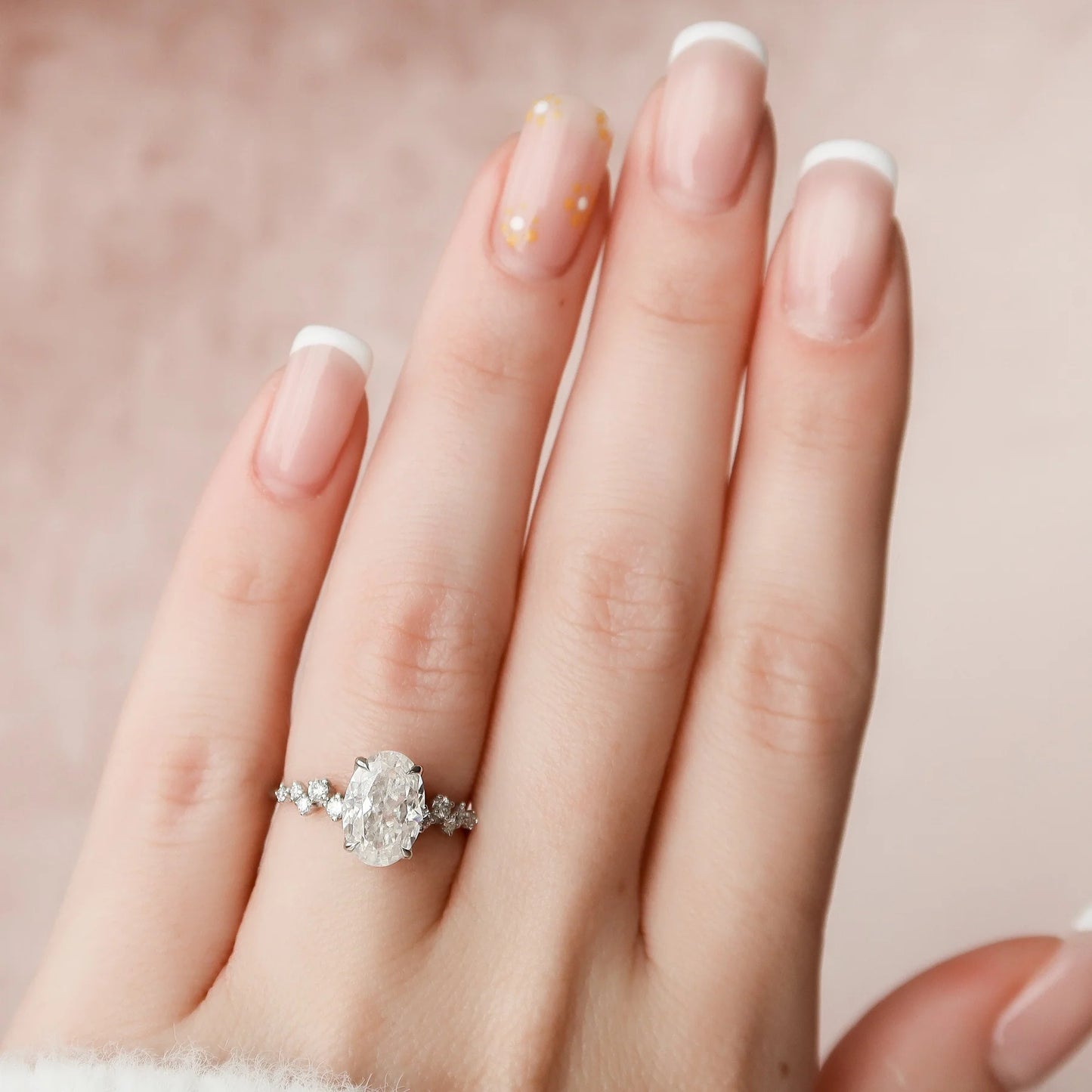 2.0CT Emerald Cut Moissanite or Lab Grown Diamond Solitaire Engagement Ring | Classic 14K White Gold Wedding Ring (Copy)