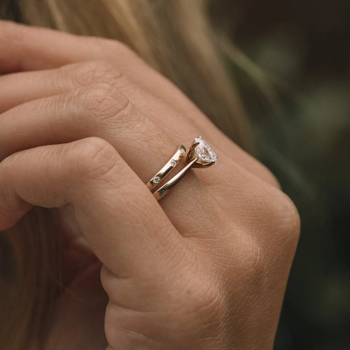 2.50CT Oval Solitaire Moissanite Engagement Ring | Classic 14K Gold Solitaire Bridal Ring